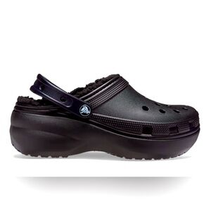 Classic Platform Lined Clog / Crocs Black / Women size 8